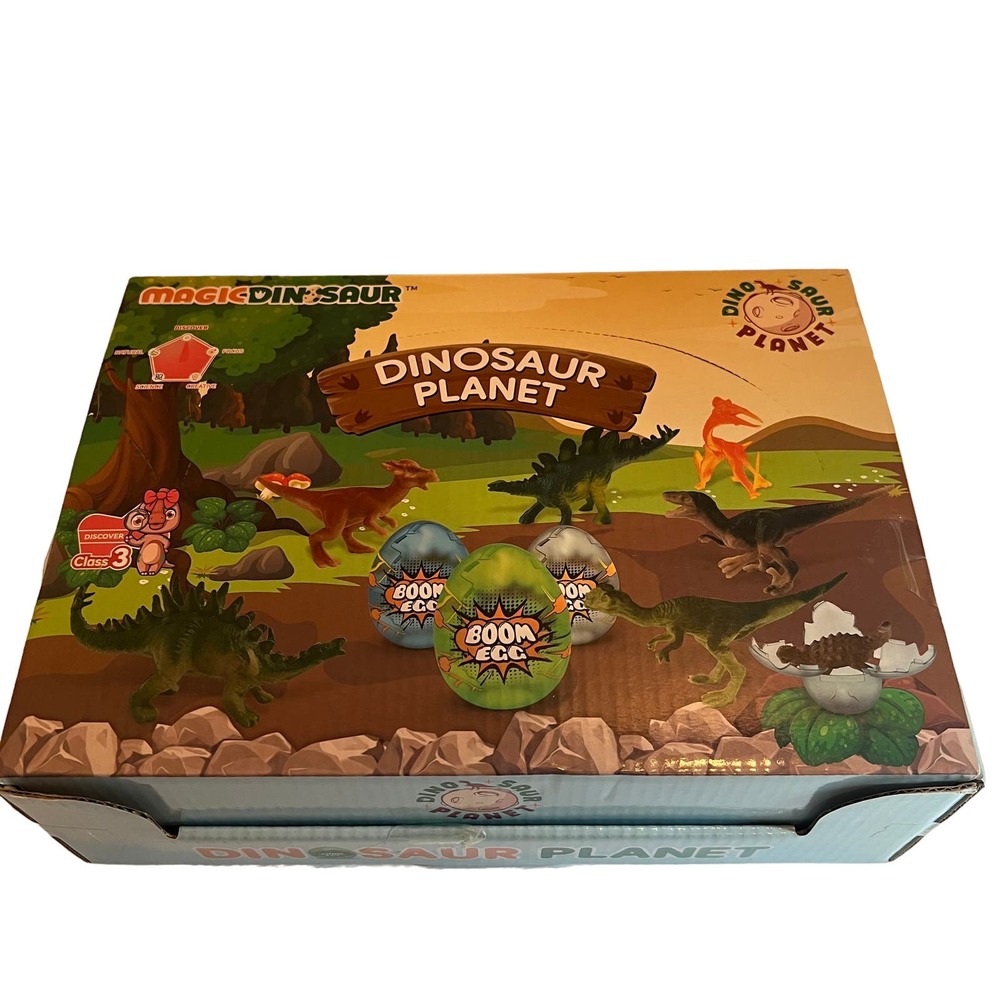 Jumbo Dinosaur Toy Surprise Eggs 12 Pack for Boys and Girls 3-5